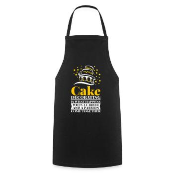 Cake Decorating Backen Kuchen Cupcake - Kochschürze - Schwarz - Vorne - AI Model Male 185 dark (185cm)