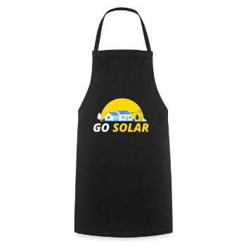 Go Solar Solar Photovoltaik - Kochschürze - Schwarz - Vorne - AI Model Male 185 dark (185cm)