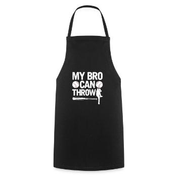 Frère Baseball Frères et sœurs Cadeau - Tablier de cuisine - noir - Devant - AI Model Male 185 dark (185cm)