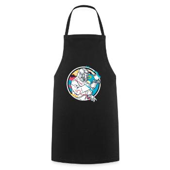 Painter Paint Gun - Cooking Apron - black - Front - AI Model Male 185 dark (185cm)
