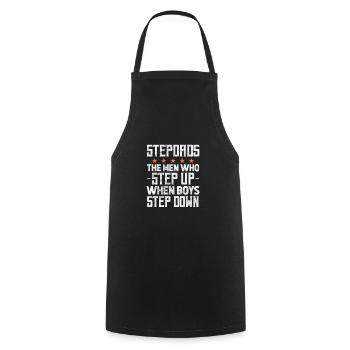 Stepfather - Cooking Apron - black - Front - AI Model Male 185 dark (185cm)