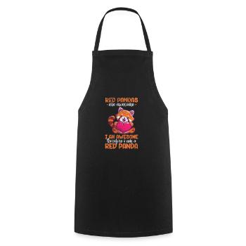 Panda - Tablier de cuisine - noir - Devant - AI Model Male 185 dark (185cm)
