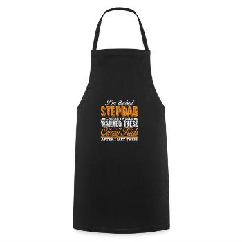 Stepfather - Cooking Apron - black - Front - AI Model Male 185 dark (185cm)