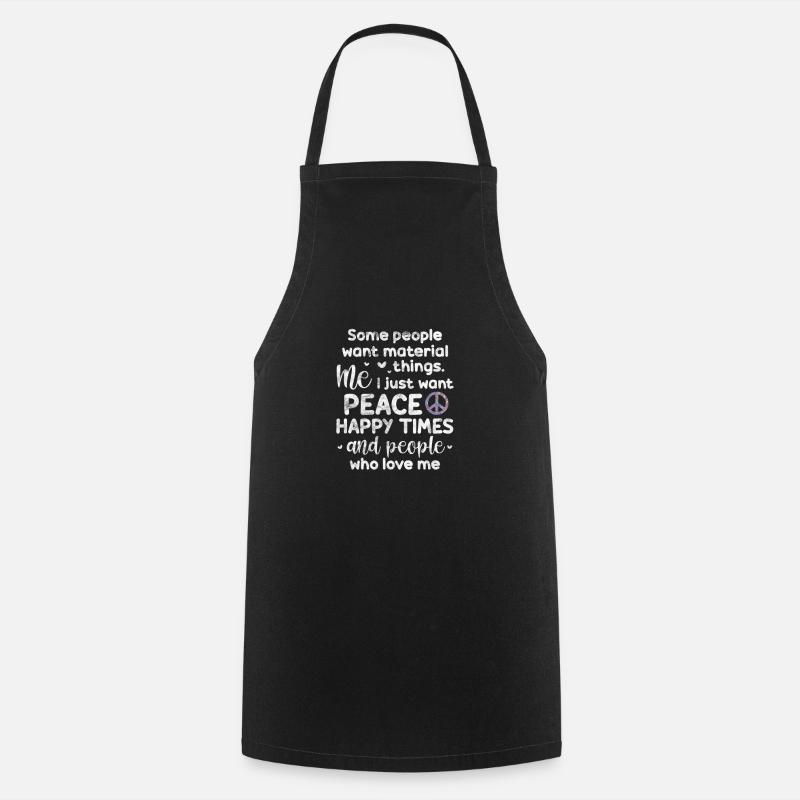 Hippie - Tablier de cuisine - noir
