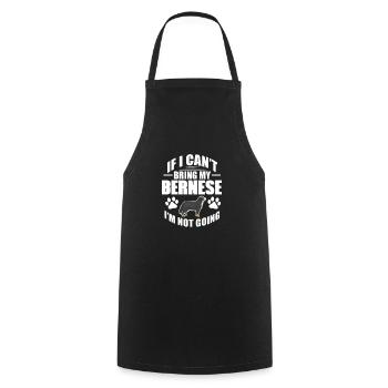 Bernese Mountain Dog - Cooking Apron - black - Front - AI Model Male 185 dark (185cm)