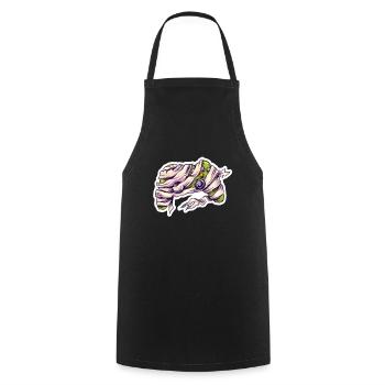 Mummy Joystick Controller Gamer - Cooking Apron - black - Front - AI Model Male 185 dark (185cm)