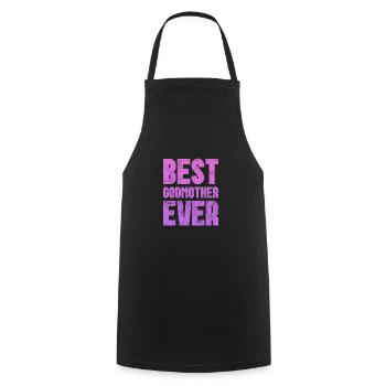 Marraine Tante Marraine Baptême Nièce Neveu Cadeau - Tablier de cuisine - noir - Devant - AI Model Male 185 dark (185cm)