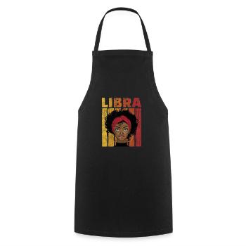 Libra Zodiac Sign Horoscope Astrology Gift - Cooking Apron - black - Front - AI Model Male 185 dark (185cm)