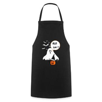 ALLO quoi - Tablier de cuisine - noir - Devant - AI Model Male 185 dark (185cm)