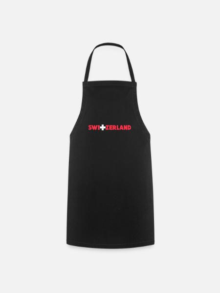 Switzerland Swiss Swiss Alps Gift - Cooking Apron - black