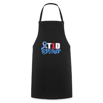Big Brother Sibling Sister Gift - Cooking Apron - black - Front - AI Model Male 185 dark (185cm)