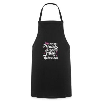 Marraine Tante Marraine Baptême Nièce Neveu Cadeau - Tablier de cuisine - noir - Devant - AI Model Male 185 dark (185cm)