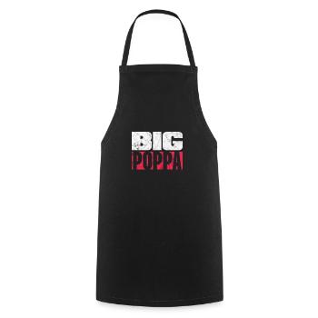 Hip Hop - Kochschürze - Schwarz - Vorne - AI Model Male 185 dark (185cm)