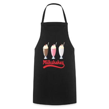 Milkshakes Milkshake Milkshaker - Cooking Apron - black - Front - AI Model Male 185 dark (185cm)