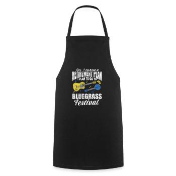 Retirement Bluegrass Festival - Cooking Apron - black - Front - AI Model Male 185 dark (185cm)