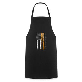 Softball États-Unis - Tablier de cuisine - noir - Devant - AI Model Male 185 dark (185cm)