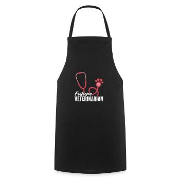 Veterinarian Veterinary Medicine Veterinarian Veterinary Gift - Cooking Apron - black - Front - AI Model Male 185 dark (185cm)
