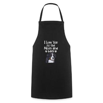 Bernese Mountain Dog Dog Dog Lover Cadeau - Tablier de cuisine - noir - Devant - AI Model Male 185 dark (185cm)