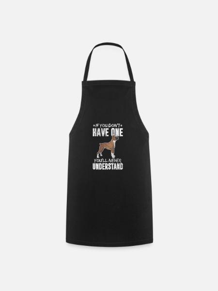 Boxer Hund - Kochschürze - Schwarz