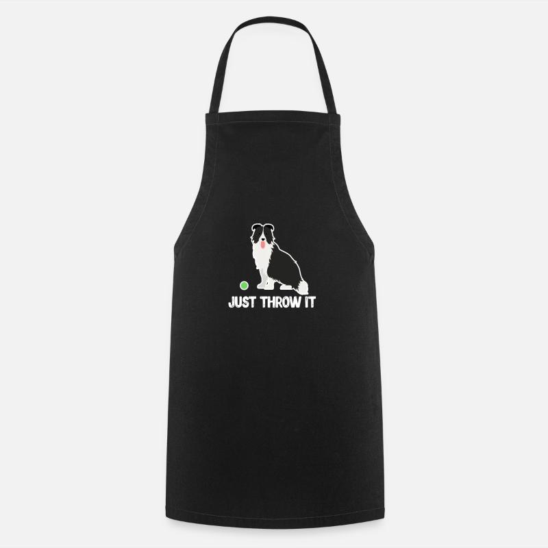 Border Collie - Tablier de cuisine - noir