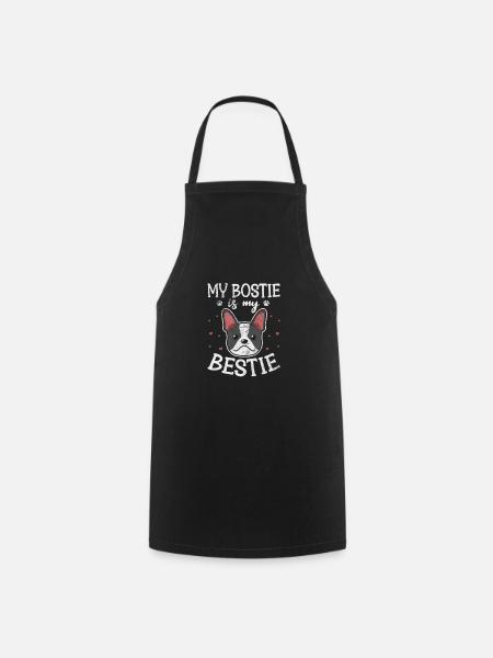 Boston Terrier - Kochschürze - Schwarz