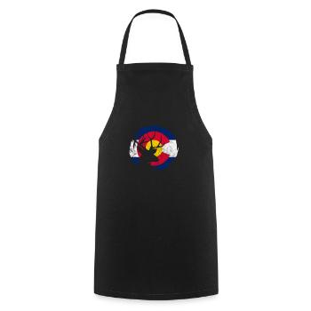 Colorado USA Amerika Geschenk - Kochschürze - Schwarz - Vorne - AI Model Male 185 dark (185cm)