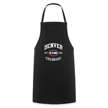 Colorado USA Amerika Denver Geschenk - Kochschürze - Schwarz - Vorne - AI Model Male 185 dark (185cm)