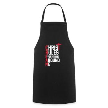Hip Hop Rap Music Rapper Hiphop Gift - Cooking Apron - black - Front - AI Model Male 185 dark (185cm)