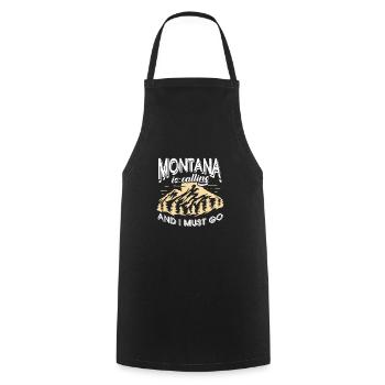 Montana - Cooking Apron - black - Front - AI Model Male 185 dark (185cm)