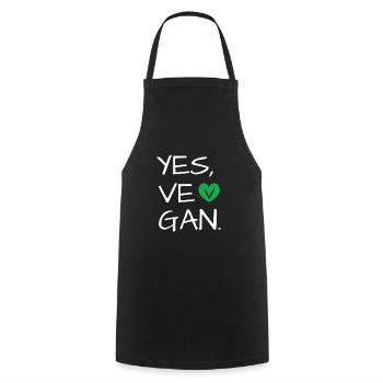 Yes We Can Vegans Vegan Animal Lover Animal - Cooking Apron - black - Front - AI Model Male 185 dark (185cm)