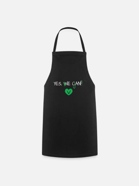 Yes We Can Vegans Vegan Animal Lover Animal - Cooking Apron - black