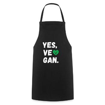 Yes We Can Vegans Vegan Animal Lover Animal - Cooking Apron - black - Front - AI Model Male 185 dark (185cm)