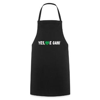 Yes We Can Vegans Vegan Animal Lover Animal - Cooking Apron - black - Front - AI Model Male 185 dark (185cm)