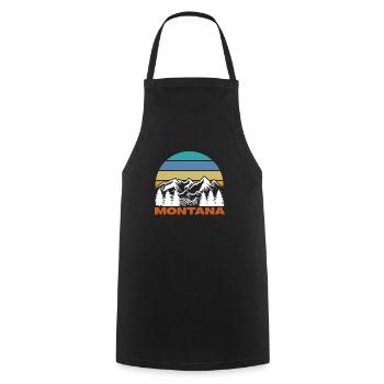 Montana - Cooking Apron - black - Front - AI Model Male 185 dark (185cm)