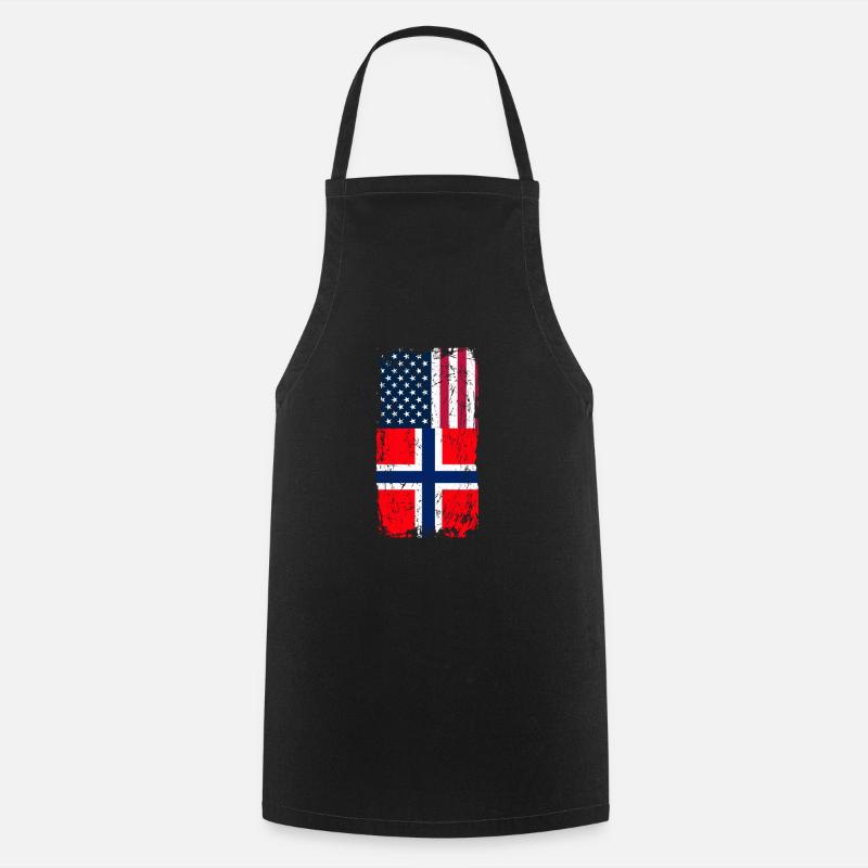 Norway America - Cooking Apron - black