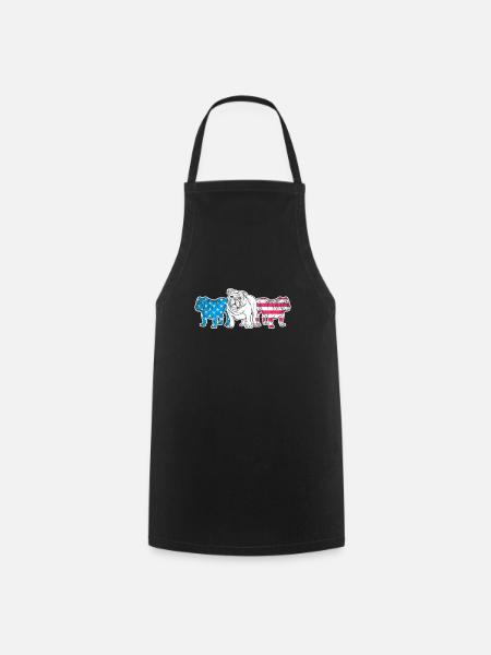 Bouledogue américain - Tablier de cuisine - noir
