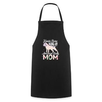 American Bulldog - Cooking Apron - black - Front - AI Model Male 185 dark (185cm)