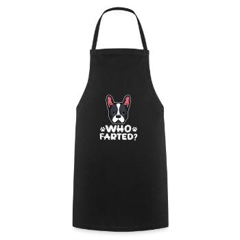 Boston Terrier Dog Dogs Dog Lovers Cadeau - Tablier de cuisine - noir - Devant - AI Model Male 185 dark (185cm)