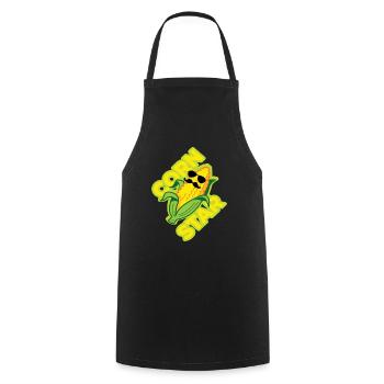 Corn Star Corn Pornstar - Cooking Apron - black - Front - AI Model Male 185 dark (185cm)