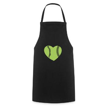 Joueur de softball Baseball Sport Pitcher Cadeau - Tablier de cuisine - noir - Devant - AI Model Male 185 dark (185cm)
