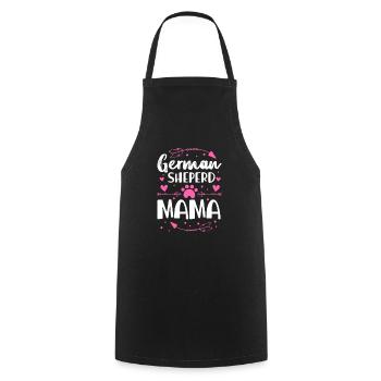 German Shepherd Mother Dog Dogs Gift - Cooking Apron - black - Front - AI Model Male 185 dark (185cm)