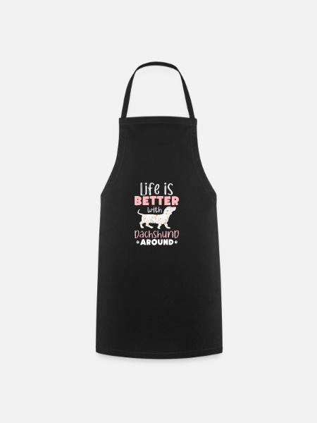 Teckel chien Chien Teckel Cadeau teckel - Tablier de cuisine - noir