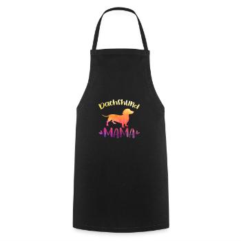 Dachshund Mama Dog Dogs Dachshund Teckel Cadeau - Tablier de cuisine - noir - Devant - AI Model Male 185 dark (185cm)
