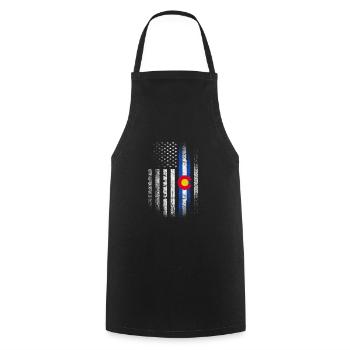 Colorado USA America Gift - Cooking Apron - black - Front - AI Model Male 185 dark (185cm)