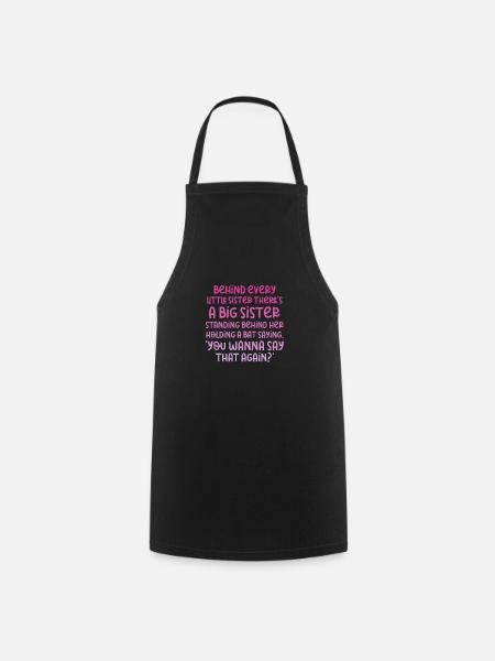 Grande sœur - Tablier de cuisine - noir