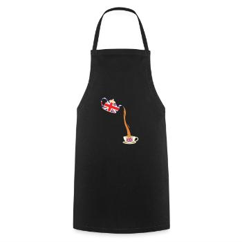 United Kingdom UK England Great Britain Gift - Cooking Apron - black - Front - AI Model Male 185 dark (185cm)