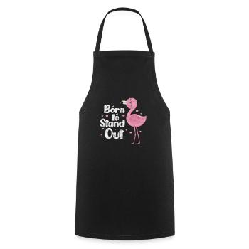 Flamant - Tablier de cuisine - noir - Devant - AI Model Male 185 dark (185cm)