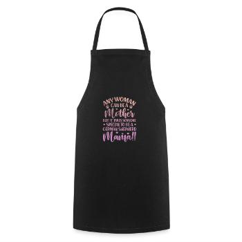 German Shepherd Mother Dog Dogs Gift - Cooking Apron - black - Front - AI Model Male 185 dark (185cm)