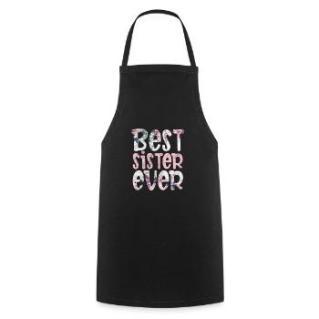 Soeur Frère Frères et sœurs Cadeau de famille - Tablier de cuisine - noir - Devant - AI Model Male 185 dark (185cm)