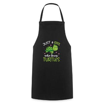 Tortue - Tablier de cuisine - noir - Devant - AI Model Male 185 dark (185cm)